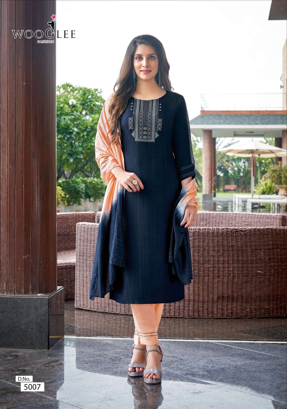 Wooglee Presents Destiny NX Fancy Kurtis With Pant And Dupatta Collection.