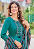 Mittoo Presents Shringar Vol-6 Cotton Slub Lycra Kurtis With Pant And Dupatta Collection.