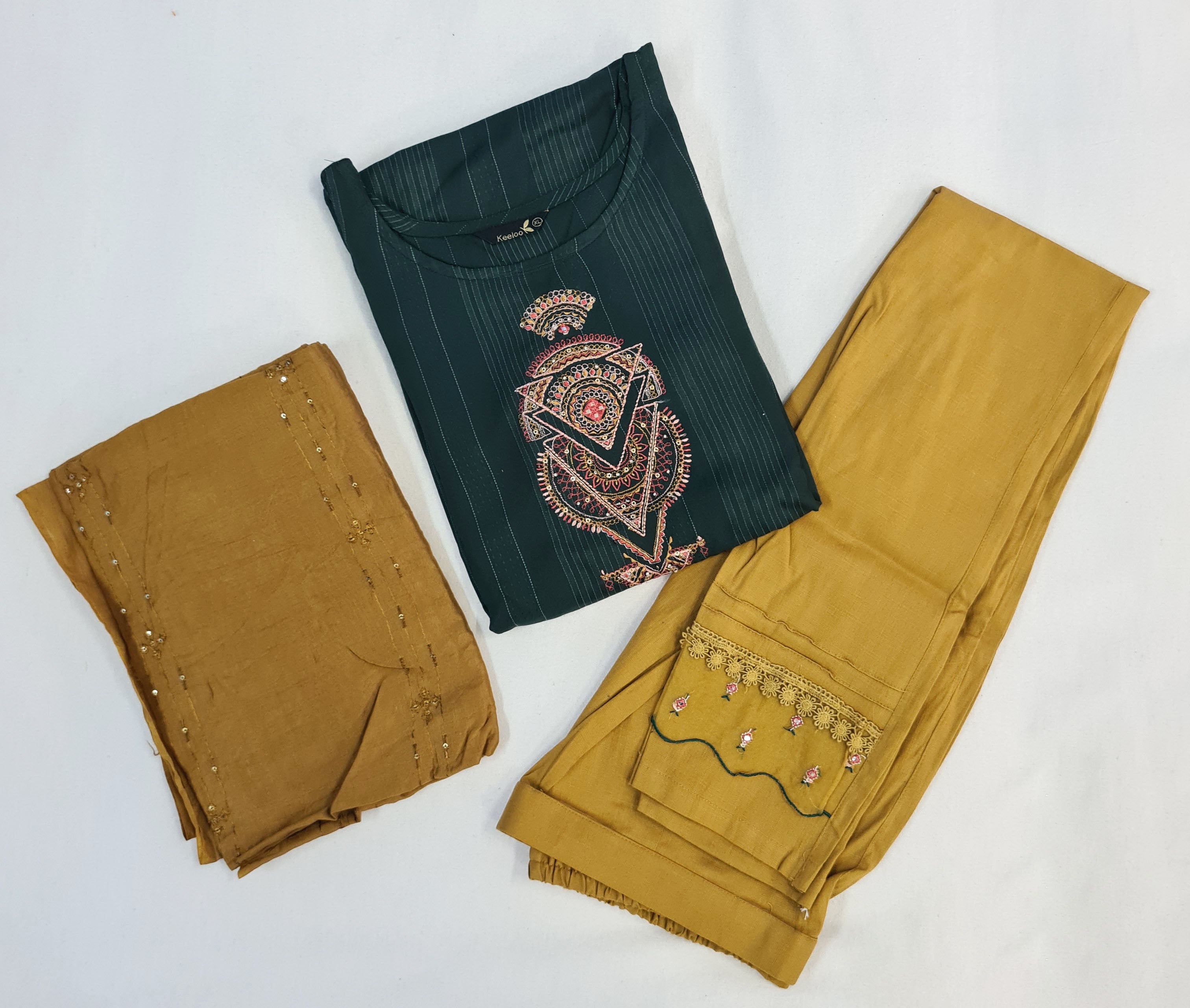 Keeloo Presents Inaya Vol-1 Rayon Designer Kurtis With Pant And Dupatta Collection.