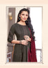 Ladies Flavour Presents Aarohi Chinon Slub Kurtis With Pant And Dupatta Collection