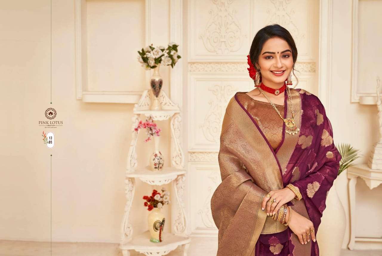 Heer by Pink lotus Party Wear Saree