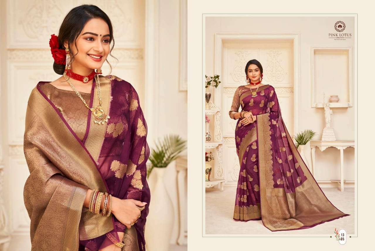 Heer by Pink lotus Party Wear Saree