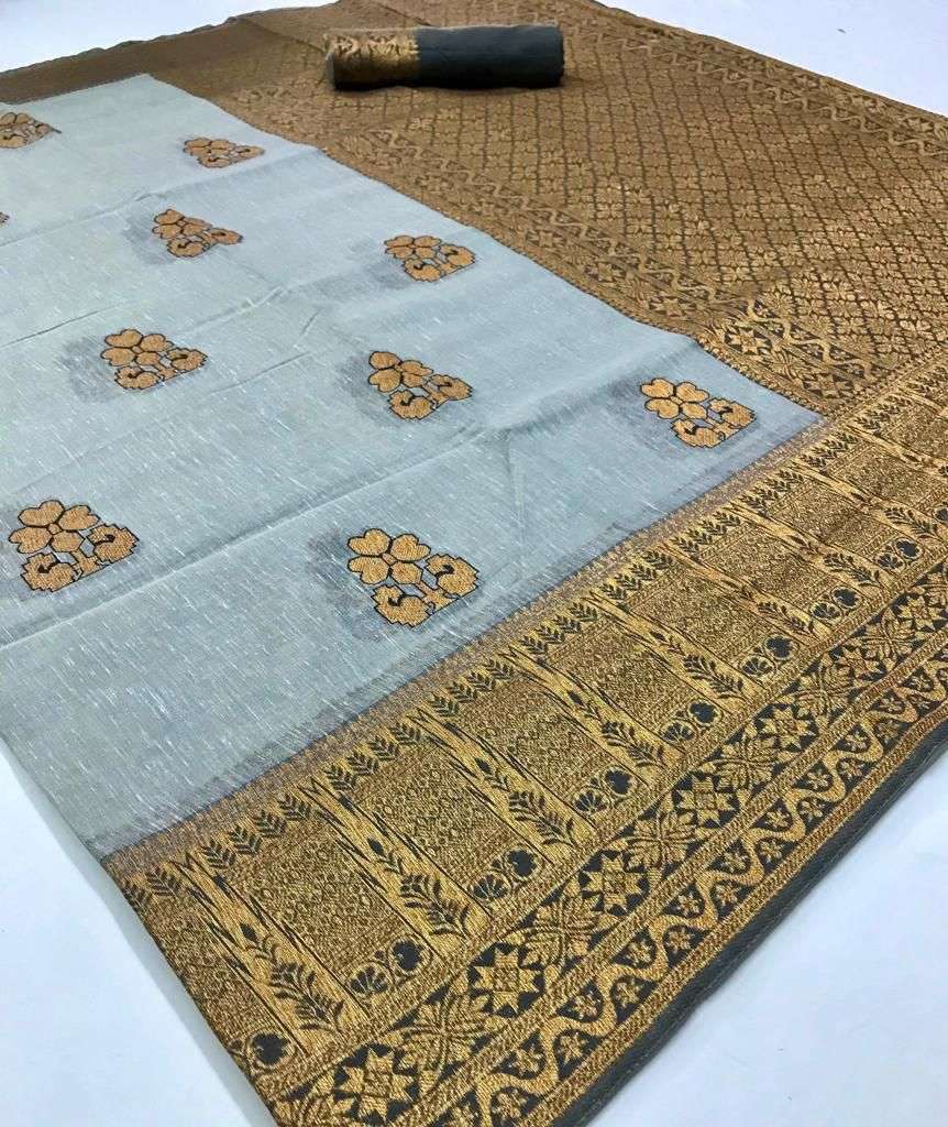 Rajtex Presents Kanvas Linen Silk Designer Party Wear Sarees