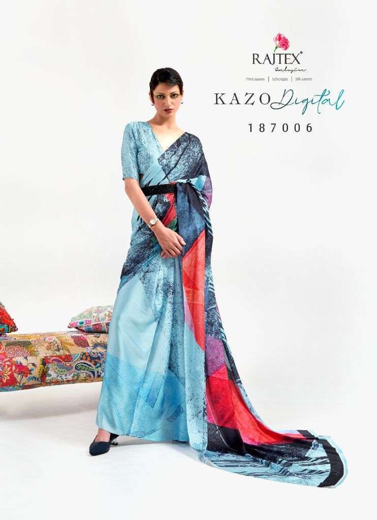 RAJTEX PRESENTS KAZO DIGITAL SERIES JAPAN SATIN CRAPE PRINTED