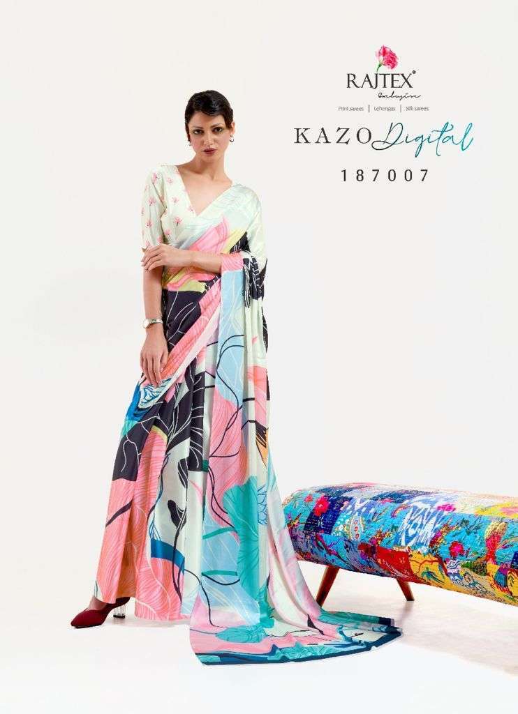 RAJTEX PRESENTS KAZO DIGITAL SERIES JAPAN SATIN CRAPE PRINTED