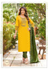 Wooglee Presents Varnee Rayon Designer Kurtis With Pant And Dupatta Collection